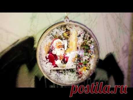 Decoupage Tutorial Christmas Ball - Ντεκουπάζ Χριστουγεννιάτικη Μπάλα - Diy Step By Step