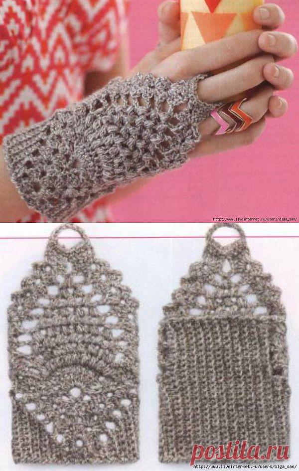 Вязание крючком: "Митт" - влюбиться в журнале Fangfei - Netease блог | Рукоделие:вязание,шитье и др.