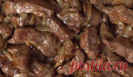 Как правильно пожарить печень с луком - быстро, просто, вкусно