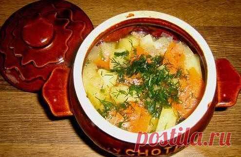 Картофель с грибами в горшочках