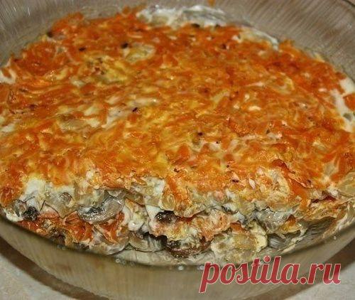 САЛАТ "РАДОСТЬ ГРИБНИКА"