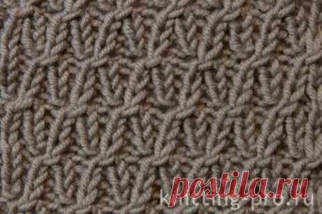 Фигурная вязка на резинке 1х1 - knitting-pro.ru - Электронный журнал по вязанию спицами