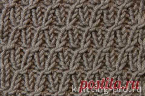 Фигурная вязка на резинке 1х1 - knitting-pro.ru - Электронный журнал по вязанию спицами