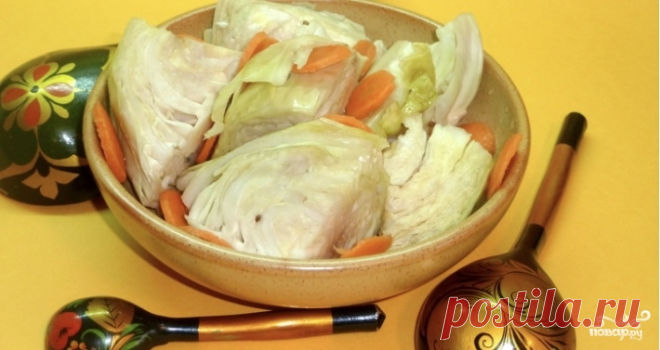 Капуста маринованная быстрая без масла - пошаговый рецепт с фото на Повар.ру
