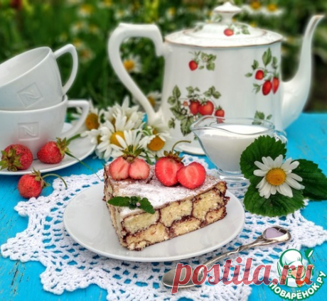 Творожная запеканка с какао – кулинарный рецепт