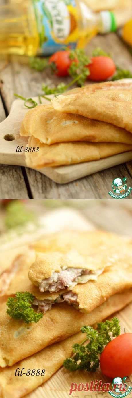 Блины с мясом - кулинарный рецепт