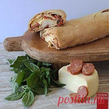 Пицца в рулете.Очень вкусно!.