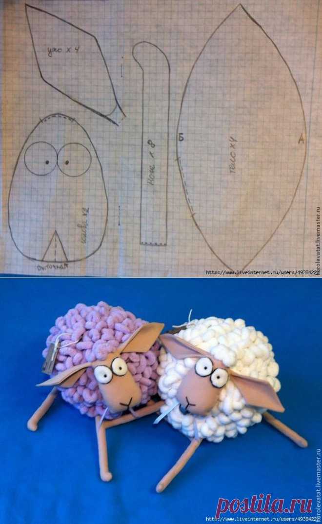 Шьем пушистую овечку. Мастер-класс.