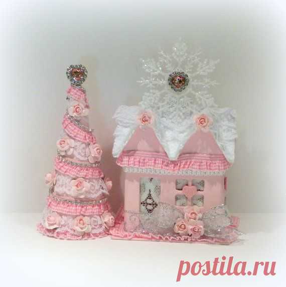 Christmas Decoration Shabby Chic Christmas от uniqueboxboutique
