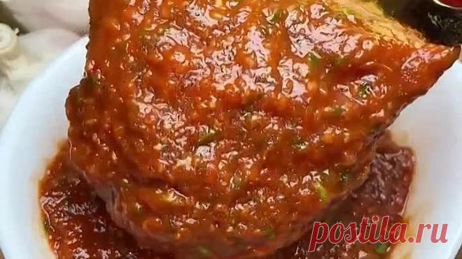 Подборка из самых вкусных соусов Сохрани, чтобы не потерять! Соус СацибелиТоматная паста 3 ст лАджика 1 ст лЧеснок 4 зубчикаКинза или петрушка (небольшой пучок)Вода 3 ст лУксус 9 1 ч лСоль 1 ч лПерец