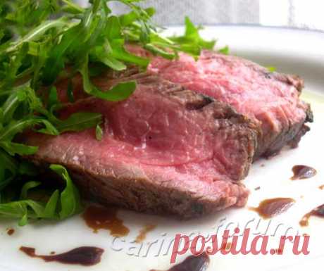 Тальята с салатом рокет - Tagliata di manzo con rucola - от Карины