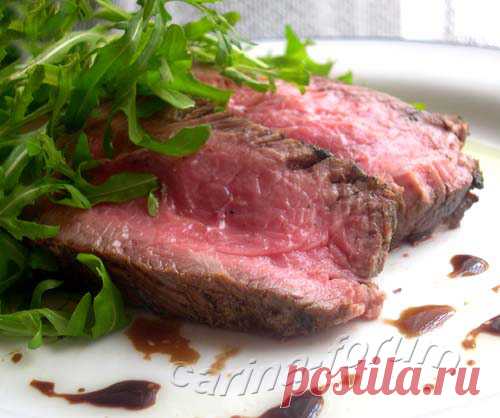Тальята с салатом рокет - Tagliata di manzo con rucola - от Карины