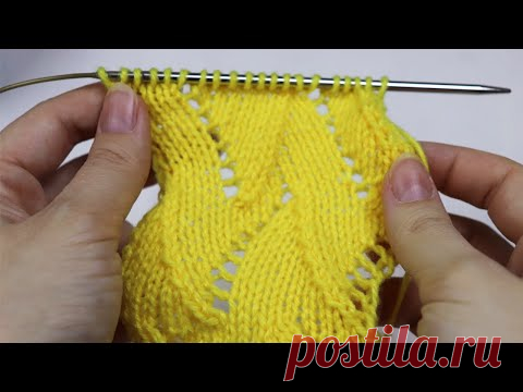 ВОЛШЕБНЫЙ АЖУР!| Идеальный воздушный узор для палантина спицами