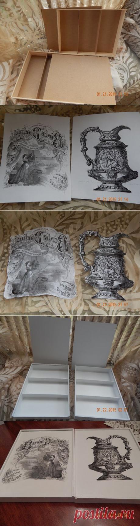 Небольшой урок по вживлению распечатки / Декупаж / Декупаж. Мастер-классы