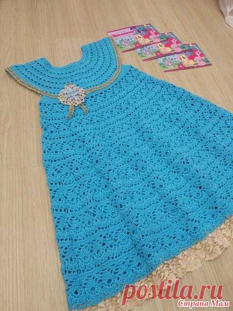 Платье крючком к 4 Дню Рождения доченьки - Вязание для детей - Страна Мам