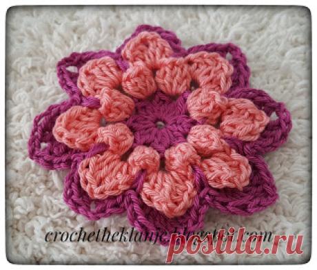 Crochet Heklanje: Moj rad 49 - Cvijet 12