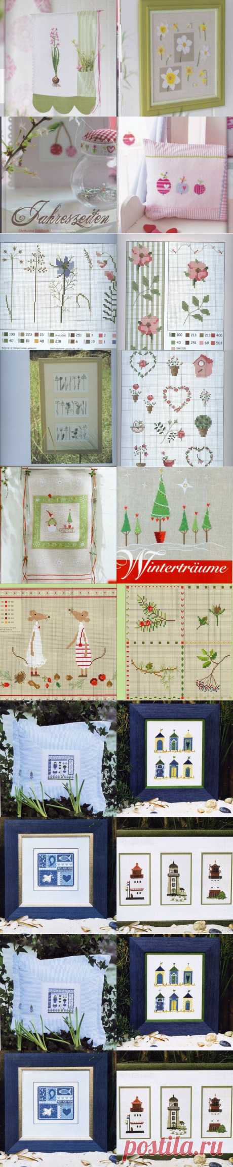 Схемы вышивок от Christiane Dahlbeck .