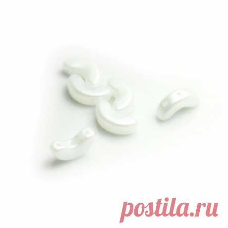 Arcos ®par Puca бусины,5х10мм, Пастель Белый