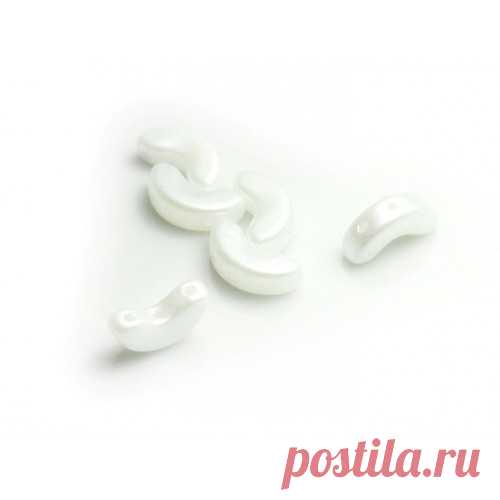 Arcos ®par Puca бусины,5х10мм, Пастель Белый