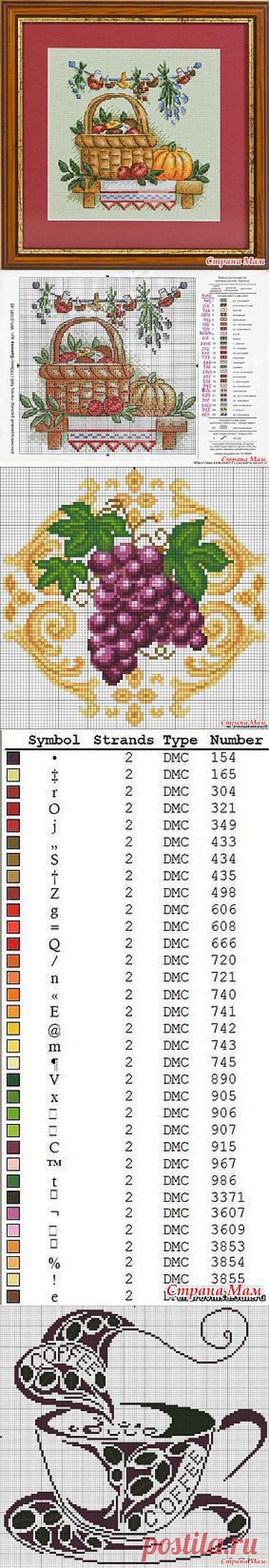 Ещё немного вышивок для кухни и столовой.: Дневник группы &quot;Клуб рукоделия&quot; - Страна Мам
