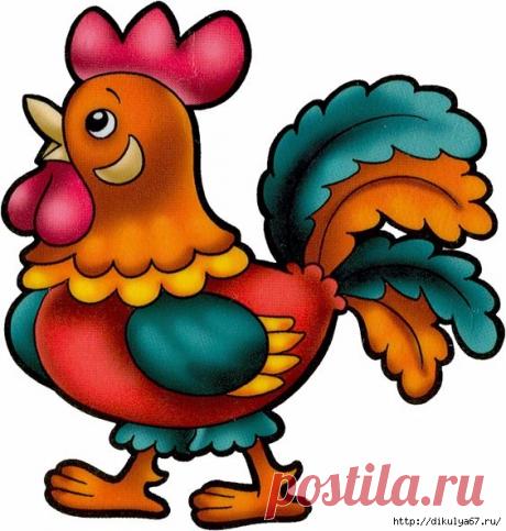 Новогодние петушки. Аппликация, роспись