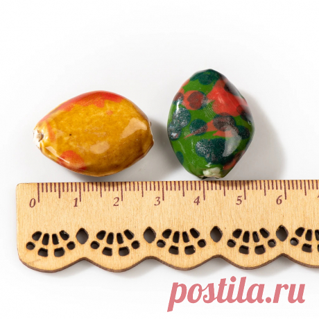 Разноцветные фарфоровые бусины для ожерелья, 5 шт | AliExpress
