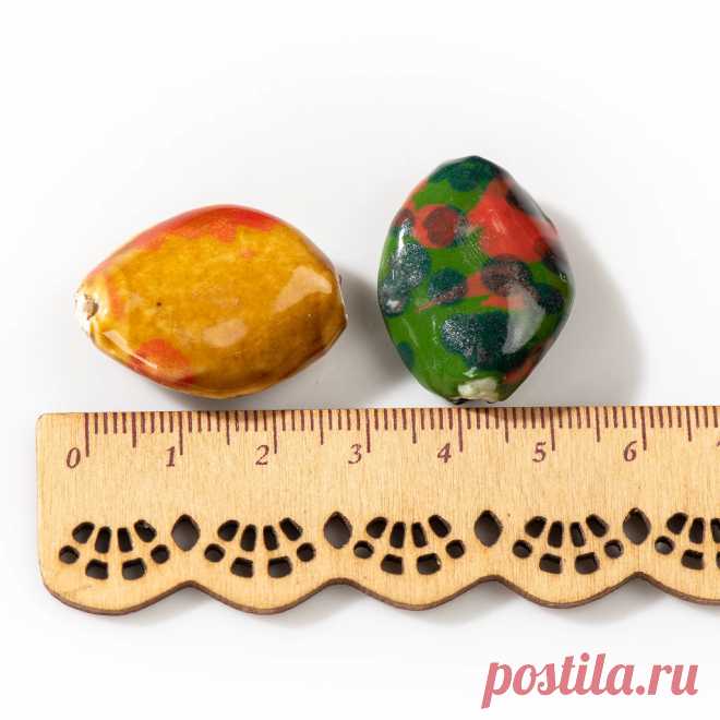 Разноцветные фарфоровые бусины для ожерелья, 5 шт | AliExpress