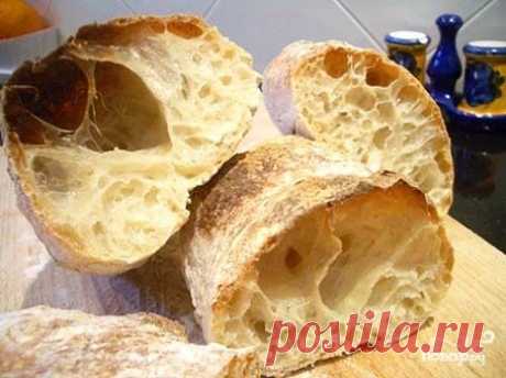 Чиабатта в хлебопечке - кулинарный рецепт на Повар.ру