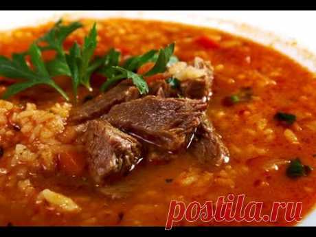 НАСТОЯЩИЙ СУП ХАРЧО! Секрет приготовления!! Мясо говядина - 1кг.Рис (не промытый) - 150 гр. (из расчета на 3 литра супа)Лук репчатый - 200 гр.Томатное  пюре - 300 гр.Чеснок - 2-3 зубчикаТоматная паста - 1 ст.л. Тхемали красное - 2 ст.л.Аджика - 1 ч.л.Перец чили - 5 гр.Кориандр - 1 ч.л. с верхомУцхо - сунели - 1 ч.л. с...