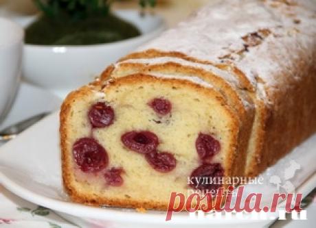 Песочный рулет-кекс с вишней | Фоторецепт с подробным описанием от Харч.ру