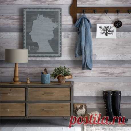 Rustic wood-look hallway | Hallway decorating ideas | housetohome.co.uk