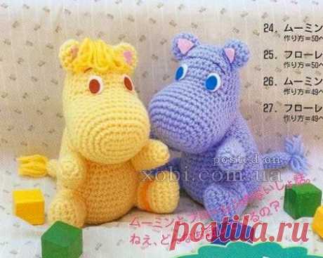 вязаные Муми тролли
