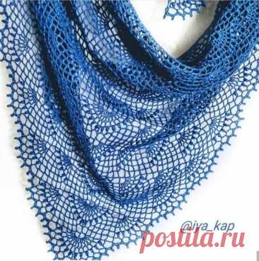 Мой любимый принцип вязания шалей | Дневник вязальщицы | Дзен
