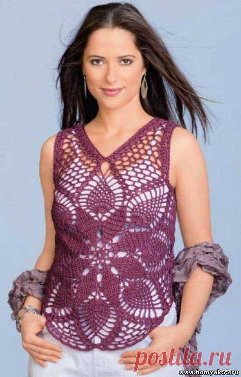 Летние топы, маечки для женщин крючком » Страница 3 » «Хомяк55» - всё о вязании