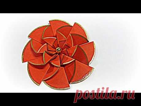 Flores de papel fáciles. Paper flowers easy. - YouTube