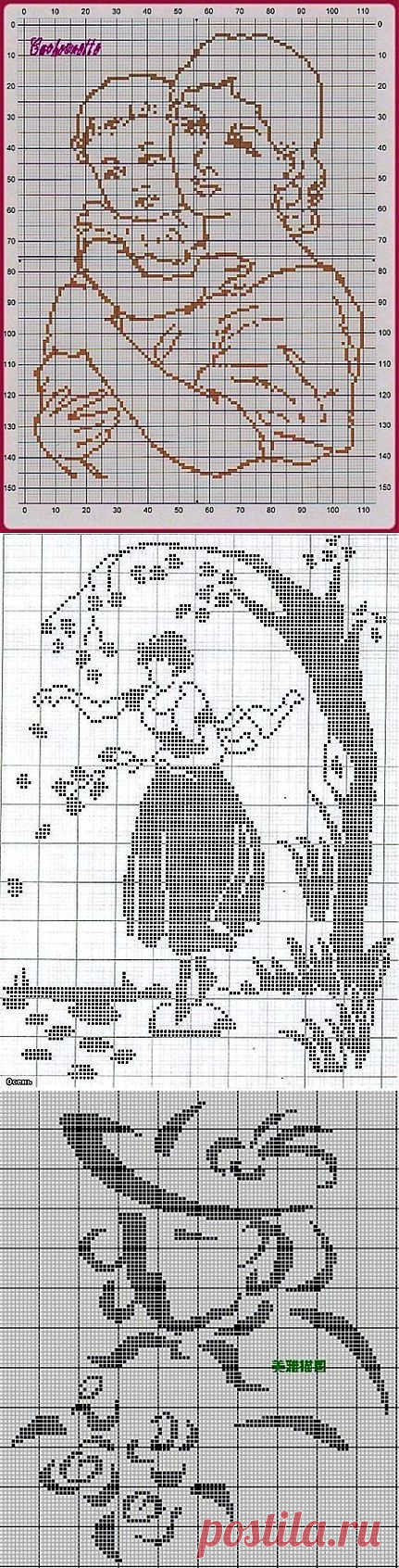 Монохром | Вышивка крестом