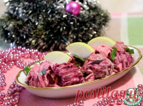 "Розовый" салат из скумбрии!