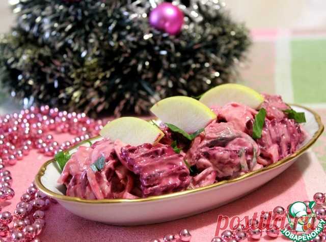 "Розовый" салат из скумбрии!