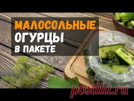 Малосольные огурцы в пакете — быстрый рецепт