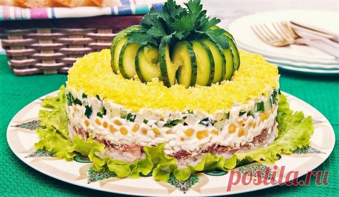 Вкуснейший САЛАТ "Диана" на праздничный стол! Коронное блюдо моей свекрови, мы его обожаем! Свекровь рассказала РЕЦЕПТ! | #ВкусноИнтересно | Яндекс Дзен