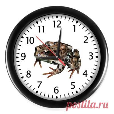 Настенные часы Травяная лягушка - Тульский экзотариум, зоопарк, земноводные нашего края.