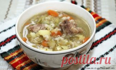 Рассольник с говядиной в мультиварке