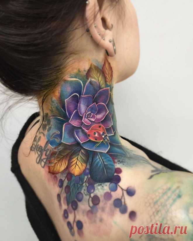 Тату на шее | iNKPPL