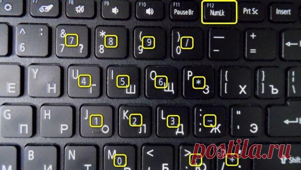 Вместо букв печатаются цифры на ноутбуке как можно их отключить?