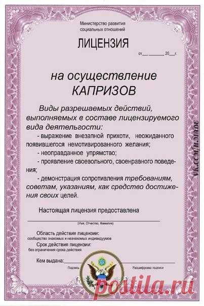 Шуточные сертификаты