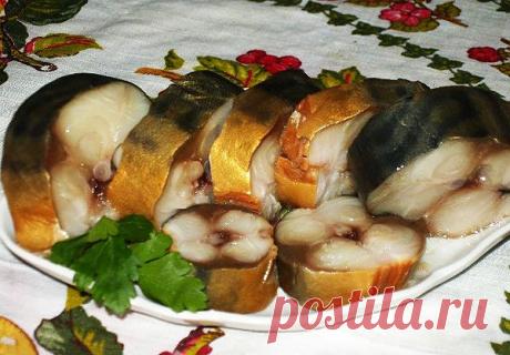 Домашняя "копченая" рыба с чайной заваркой и луковой шелухой.