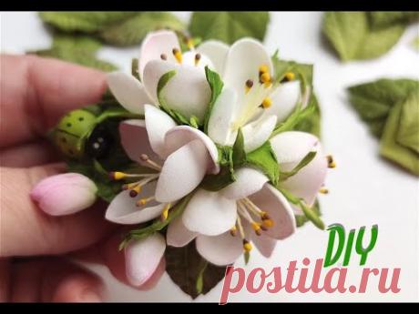 НЕРЕАЛЬНО НЕЖНЫЕ 😍Букетик весенних цветов из фоамирана на резинке 🌷