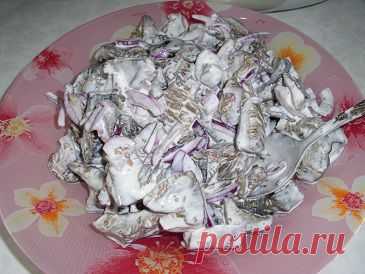 Черные грузди в сметане | Рецепты моей мамы