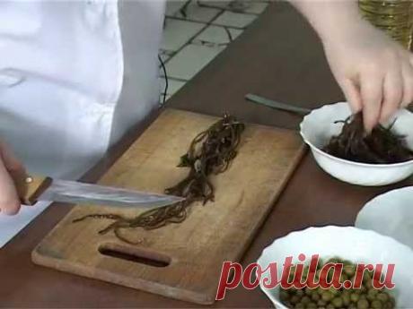 Постная кухня. Салат из морской капусты от повара семинарской трапезной.