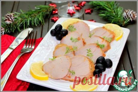 Нарезка для праздника из маринованной свинины - кулинарный рецепт